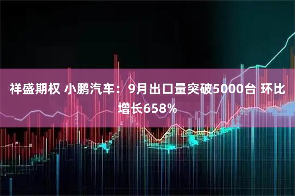 祥盛期权 小鹏汽车：9月出口量突破5000台 环比增长658%